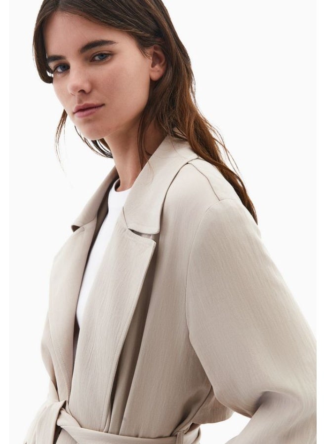 OXXO Belted Trenchcoat-Beige - Image 3